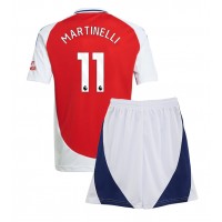 Arsenal Gabriel Martinelli #11 Heimtrikotsatz Kinder 2024-25 Kurzarm (+ Kurze Hosen)